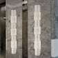 Eurofase Lighting Sposa 50" 8-Light Dimmable Halogen Chrome Wall Sconce With Clear Crystal Shade