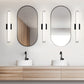 Eurofase Lighting Springfield 24" Dimmable Integrated LED Black Wall Sconce With White Acrylic Shade
