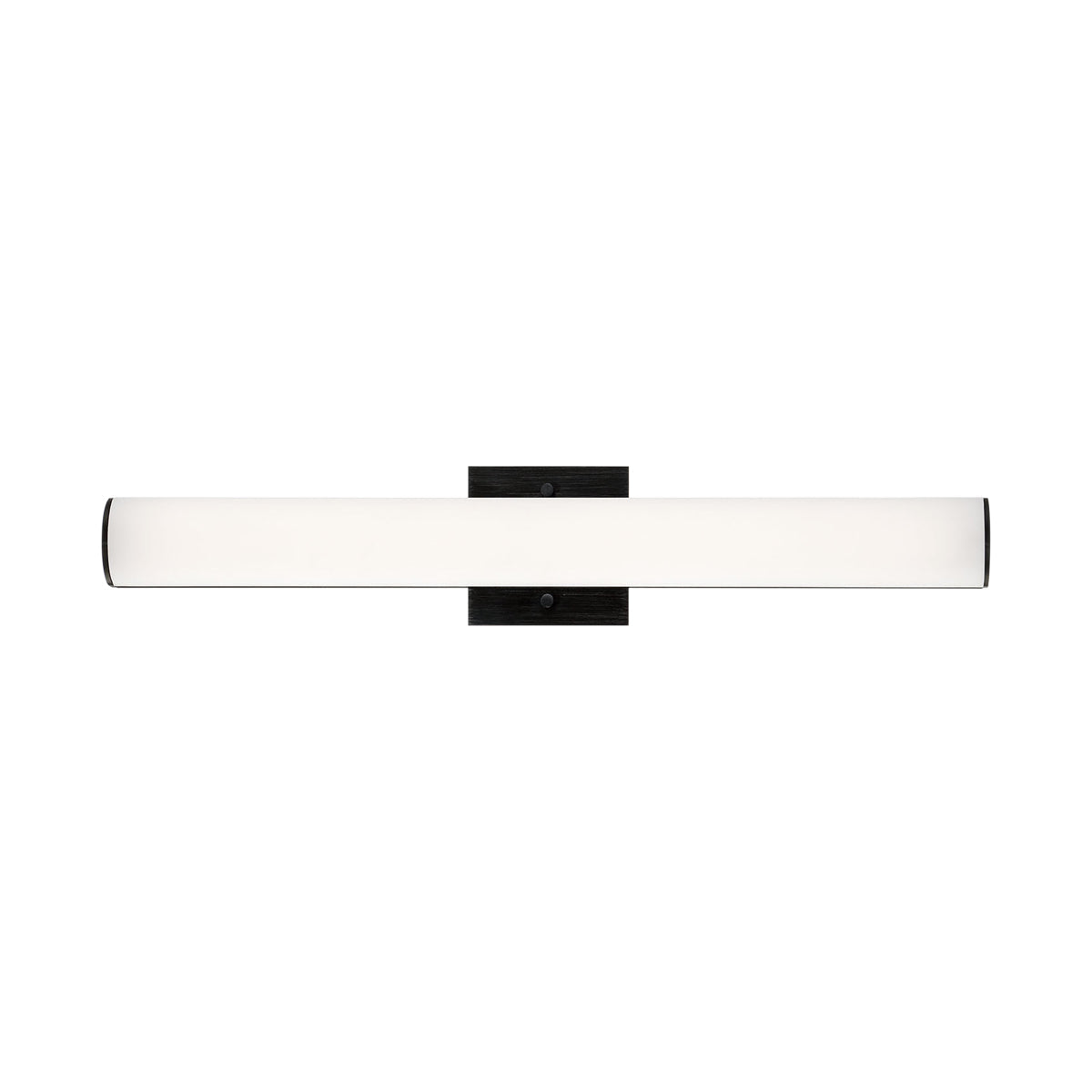 Eurofase Lighting Springfield 24" Dimmable Integrated LED Black Wall Sconce With White Acrylic Shade
