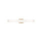 Eurofase Lighting Springfield 24" Dimmable Integrated LED Gold Wall Sconce With White Acrylic Shade