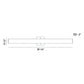 Eurofase Lighting Springfield 34" Dimmable Integrated LED Aluminum Wall Sconce With White Acrylic Shade