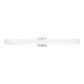 Eurofase Lighting Springfield 34" Dimmable Integrated LED Aluminum Wall Sconce With White Acrylic Shade