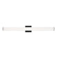 Eurofase Lighting Springfield 34" Dimmable Integrated LED Black Wall Sconce With White Acrylic Shade