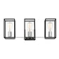 Eurofase Lighting Stafford 23" 3-Light Dimmable Incandescent Black/ Chrome Bath Bar Vanity Light