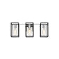 Eurofase Lighting Stafford 23" 3-Light Dimmable Incandescent Black/ Chrome Bath Bar Vanity Light