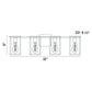 Eurofase Lighting Stafford 32" 4-Light Dimmable Incandescent Black/ Chrome Bath Bar Vanity Light