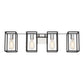 Eurofase Lighting Stafford 32" 4-Light Dimmable Incandescent Black/ Chrome Bath Bar Vanity Light