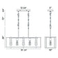 Eurofase Lighting Stafford 32" 5-Light Dimmable Incandescent Black/ Chrome Chandelier