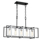 Eurofase Lighting Stafford 32" 5-Light Dimmable Incandescent Black/ Chrome Chandelier