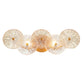 Eurofase Lighting Sue-Anne 22" 2-Light Matte Gold Metal Vanity Light With Clear & Amber Glass Shades