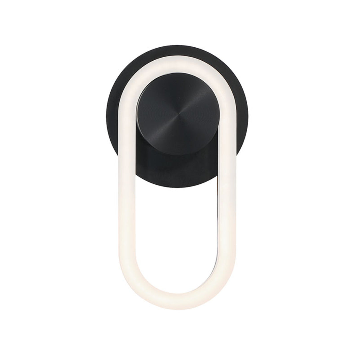 Eurofase Lighting Swing 14" 1-Light Integrated LED Matte Black Steel Outdoor Wall Sconce