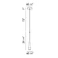 Eurofase Lighting Tala 3" Dimmable Halogen Satin Nickel Metal Pendant Light