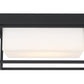 Eurofase Lighting Tamar 12" Dimmable Integrated LED Black Flush Mount With Opal White Glass Shade