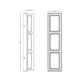 Eurofase Lighting Tamar 20" 3-Light Dimmable Integrated LED Black Wall Sconce With Opal White Glass Shades