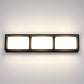 Eurofase Lighting Tamar 20" 3-Light Dimmable Integrated LED Black Wall Sconce With Opal White Glass Shades