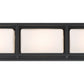 Eurofase Lighting Tamar 20" 3-Light Dimmable Integrated LED Black Wall Sconce With Opal White Glass Shades