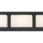 Eurofase Lighting Tamar 26" 4-Light Dimmable Integrated LED Black Vanity Light With Opal White Glass Shades