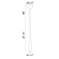 Eurofase Lighting Tassone 2" Dimmable Integrated LED Black Pendant Light With Frosted Acrylic Shade