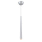 Eurofase Lighting Tassone 2" Dimmable Integrated LED Chrome Pendant Light With Frosted Acrylic Shade