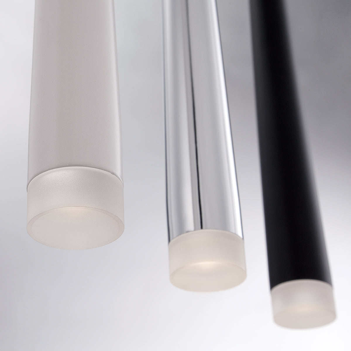 Eurofase Lighting Tassone 2" Dimmable Integrated LED Satin Nickel Pendant Light With Frosted Acrylic Shade