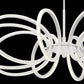 Eurofase Lighting Tela 23" 10-Light Dimmable Integrated LED White Pendant Light With Frosted White Acrylic Shades