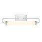 Eurofase Lighting Tellie 25" Chrome Vanity Light With White Glass Shade