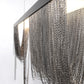 Eurofase Lighting Tenda 36" Small Linear Dimmable Integrated LED Black Chandelier With Black Chain Accents