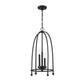 Eurofase Lighting Tesia 14" 3-Light Black Pendant Light