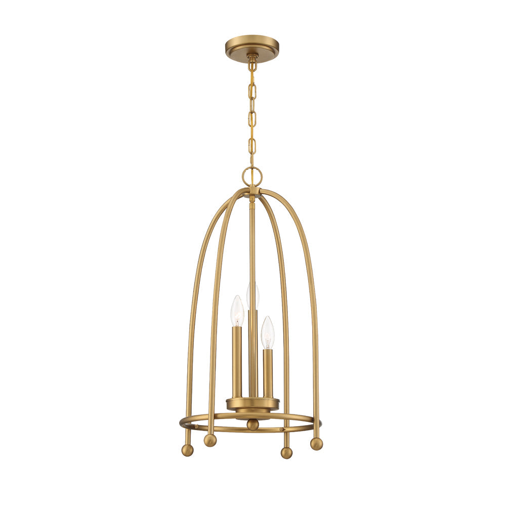 Eurofase Lighting Tesia 14" 3-Light Brass Pendant Light