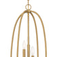 Eurofase Lighting Tesia 14" 3-Light Brass Pendant Light