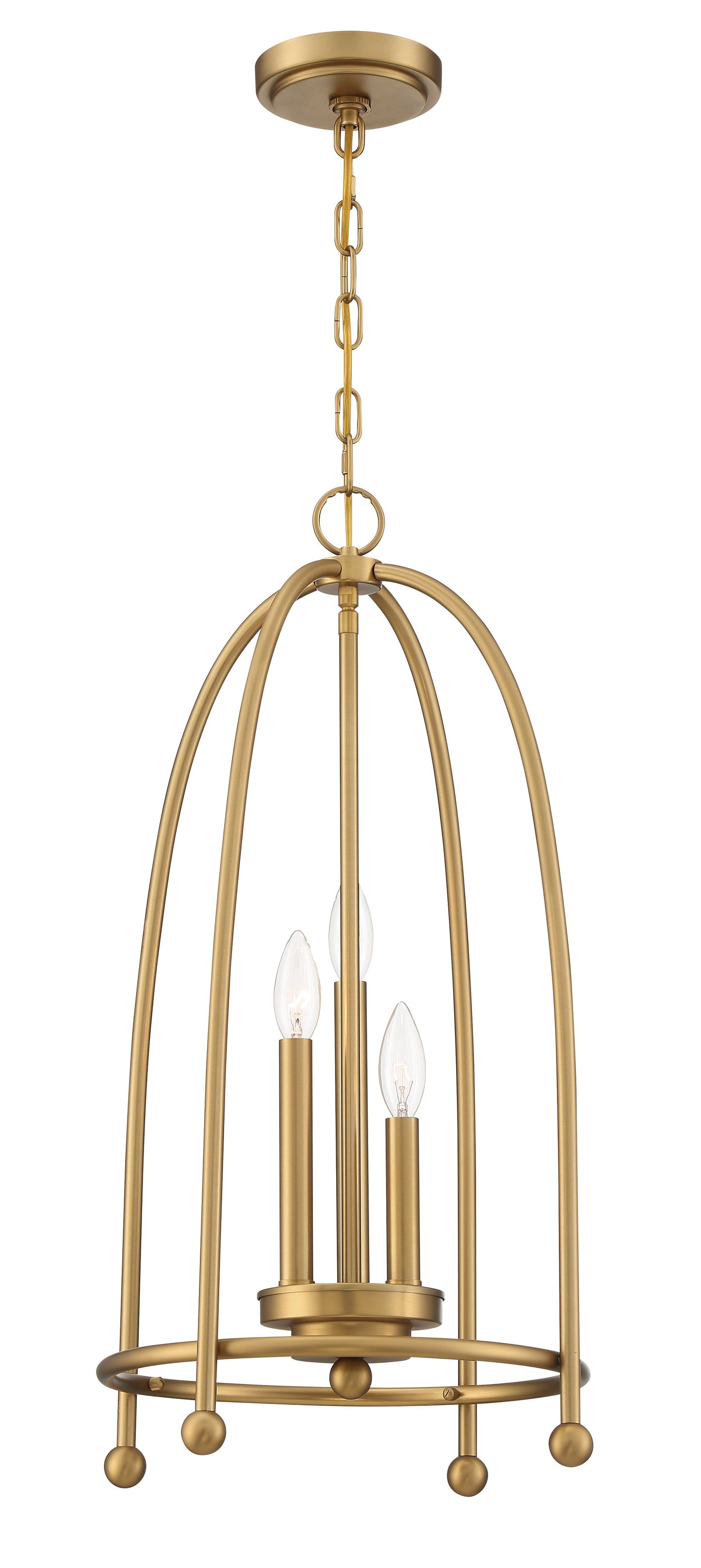 Eurofase Lighting Tesia 14" 3-Light Brass Pendant Light