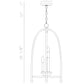 Eurofase Lighting Tesia 14" 3-Light Polished Nickel Pendant Light