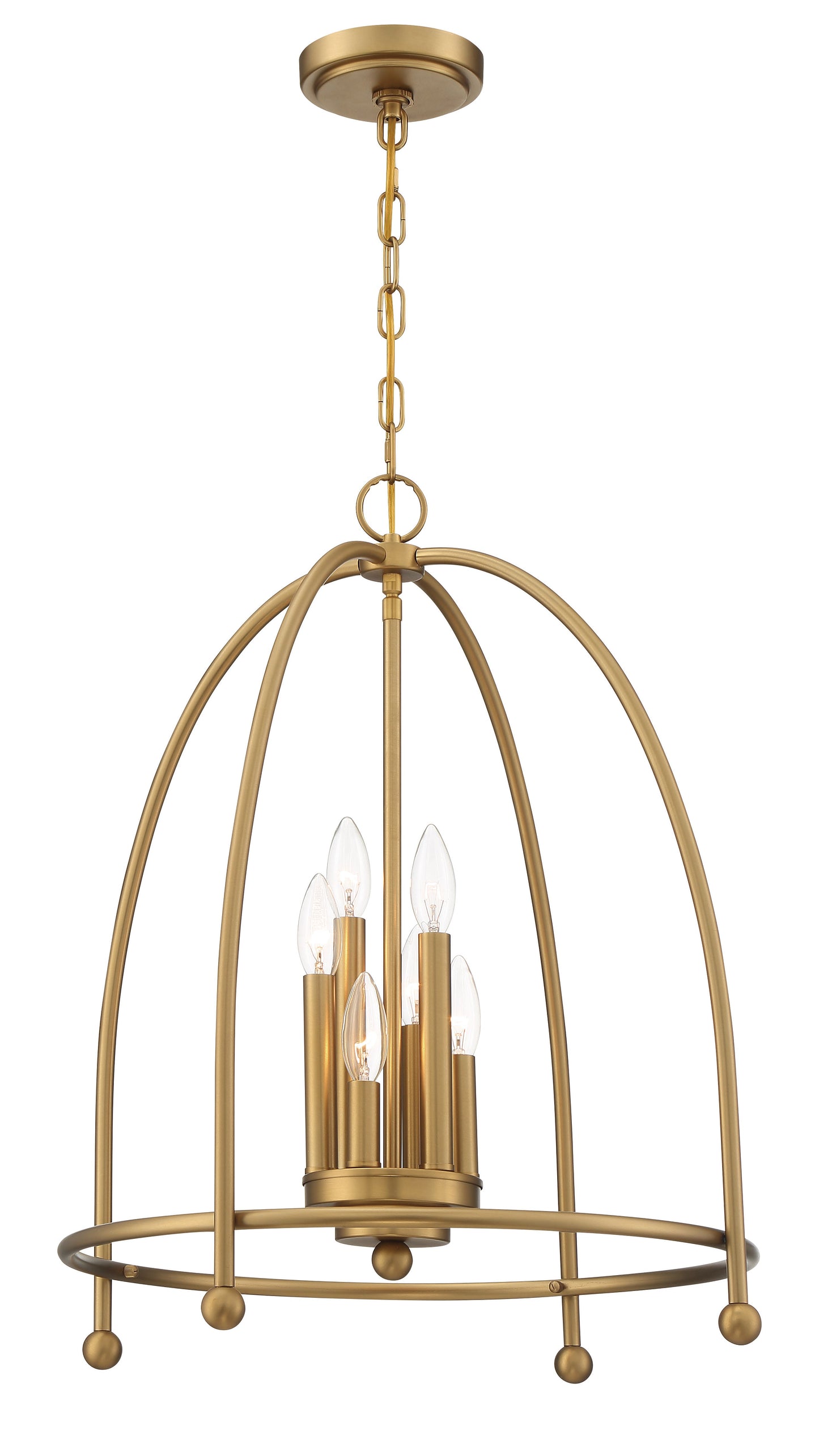 Eurofase Lighting Tesia 20" 6-Light Brass Pendant Light