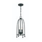 Eurofase Lighting Tesia 9" 2-Light Black Pendant Light