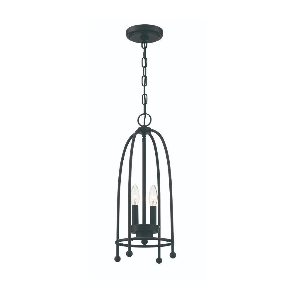 Eurofase Lighting Tesia 9" 2-Light Black Pendant Light