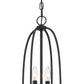 Eurofase Lighting Tesia 9" 2-Light Black Pendant Light