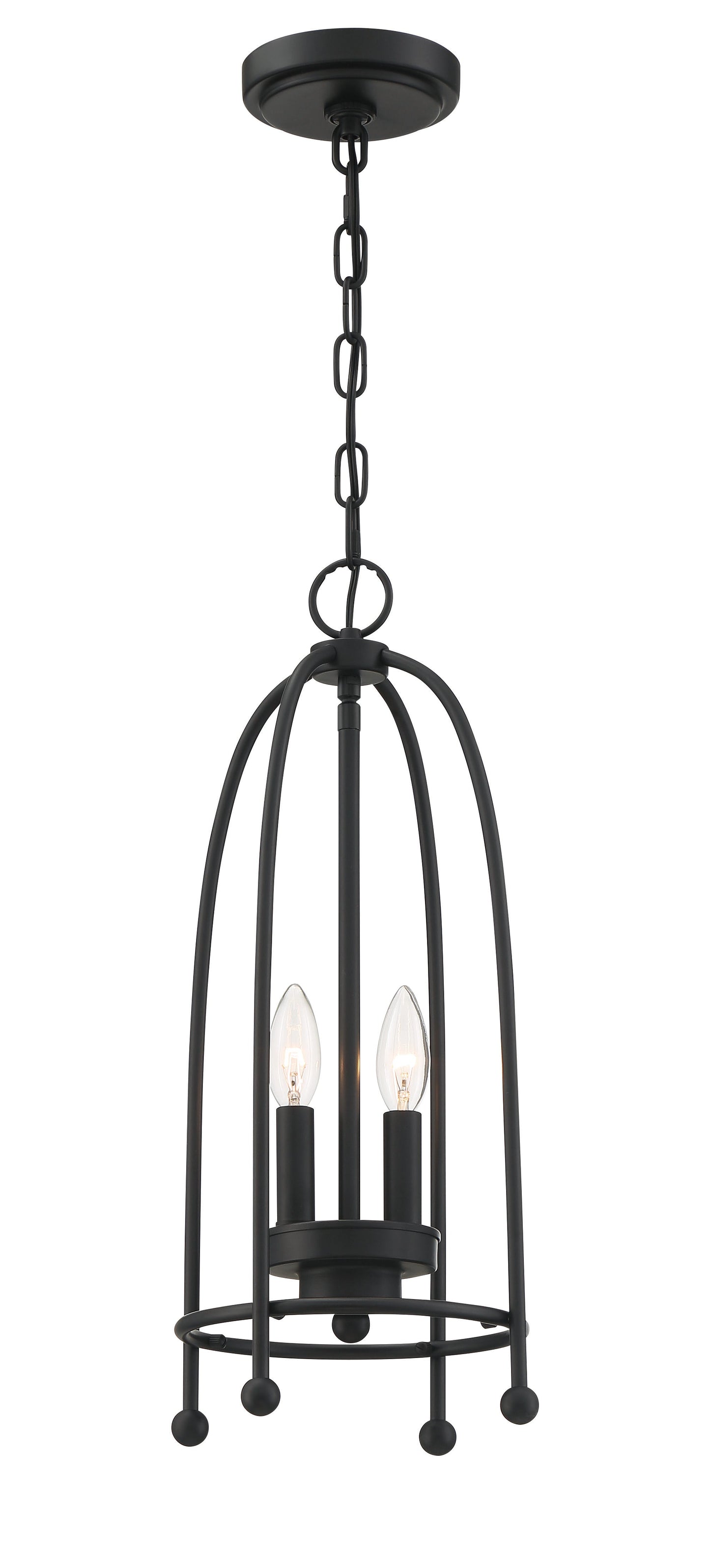 Eurofase Lighting Tesia 9" 2-Light Black Pendant Light