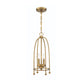 Eurofase Lighting Tesia 9" 2-Light Brass Pendant Light
