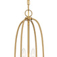 Eurofase Lighting Tesia 9" 2-Light Brass Pendant Light