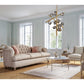 Eurofase Lighting Thorah 36" 10-Light Integrated LED Smoke Glass Shade Matte Gold Chandelier