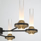 Eurofase Lighting Torcia 24" 6-Light Dimmable Integrated LED Matte Black Pendant Light