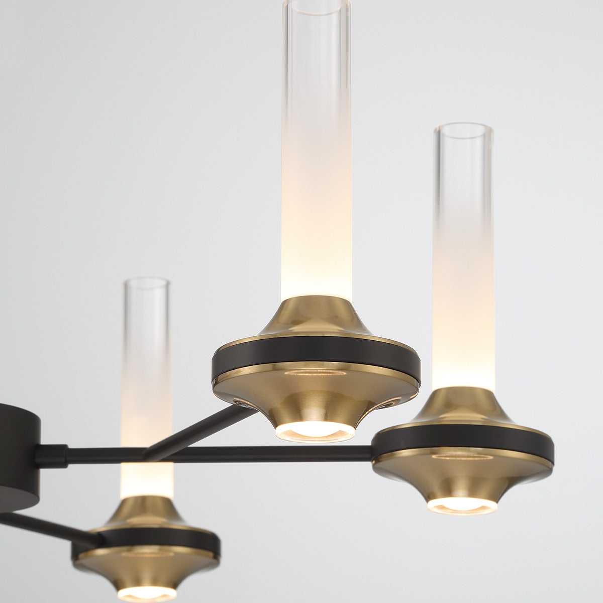 Eurofase Lighting Torcia 24" 6-Light Dimmable Integrated LED Matte Black Pendant Light