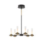 Eurofase Lighting Torcia 24" 6-Light Dimmable Integrated LED Matte Black Pendant Light