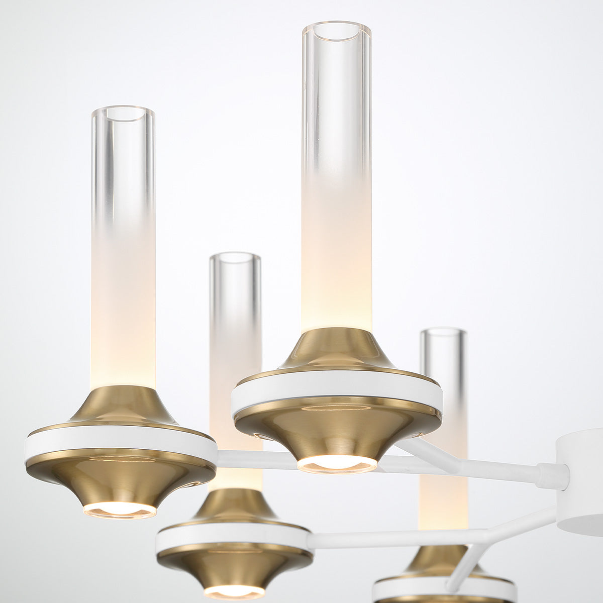 Eurofase Lighting Torcia 24" 6-Light Dimmable Integrated LED Matte White Pendant Light
