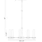 Eurofase Lighting Torcia 24" 6-Light Dimmable Integrated LED Matte White Pendant Light