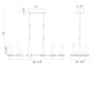 Eurofase Lighting Torcia 31" 6-Light Dimmable Integrated LED Matte Black Chandelier