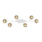 Eurofase Lighting Torcia 31" 6-Light Dimmable Integrated LED Matte White Chandelier