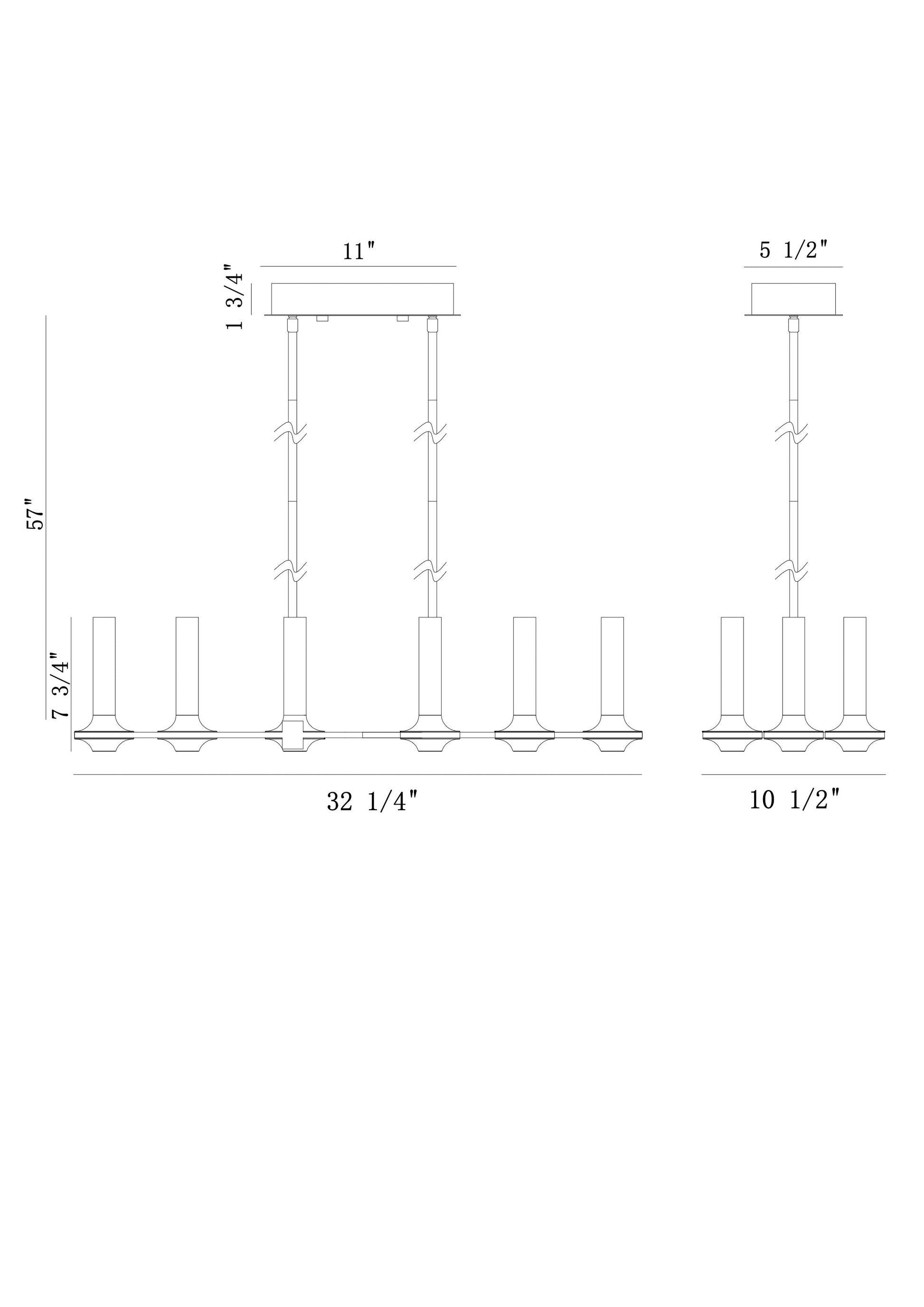 Eurofase Lighting Torcia 31" 6-Light Dimmable Integrated LED Matte White Chandelier