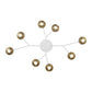 Eurofase Lighting Torcia 36" 8-Light Dimmable Integrated LED Matte White Chandelier