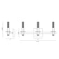 Eurofase Lighting Torna 24" 3-Light Dimmable LED Polished Nickel Metal Bath Bar With Frosted Acrylic Shades